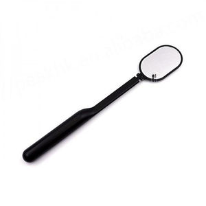 Handheld <b>Lighted</b> Gold-Plated Eyelash Beauty <b>Mirror</b> Portable Stainless Steel Inspection Tool for Salon <b>Makeup</b> and Lash Extension - Product Image 3