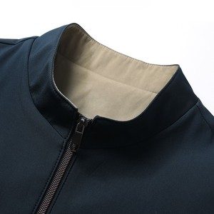 Chaqueta Bomber Casual para Hombre, Personalizada OEM, Primavera 2026, Resistente al Viento, Tallas Grandes, con Cuello Alto, 95% Poliéster, Venta al Por Mayor - Product Image 5