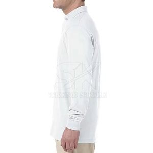Camisa Polo Lisa de Manga Larga para Hombre, Elegante y a la Moda, Diseño Personalizado 2025, Último Diseño - Product Image 4