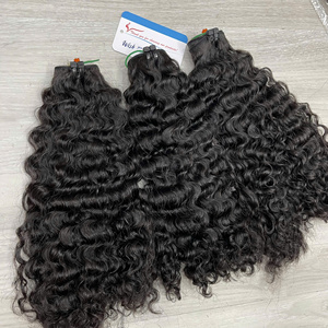### Caliente 30% Descuento para Black Friday Vietnamita Super Doble Dibujado Birmano Rizado Trama Cabello Color Natural - Product Image 1