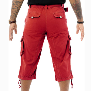 Pantalones Cortos Cargo para Hombre, de Cintura Elástica, Secado Rápido, Cintura Media, Casuales, Deportivos, con Bolsillos, Personalizables, 100% Lona de Algodón - Product Image 4