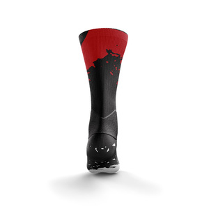 W4G Athletic Crew <b>Socks</b> Red <b>Black</b> Print Quick Dry Running Training <b>Socks</b> for Adults Custom Logo Sports Wear Manufacturers - Product Image 3