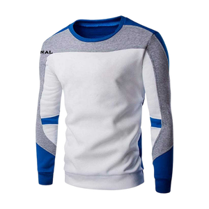 Sudadera de Cuello Redondo para Hombre, Color Verde Oliva, Corte Regular, Color Sólido, Algodón, Estilo Casual, Manga Larga, Tejido de Punto, para Otoño - Product Image 5