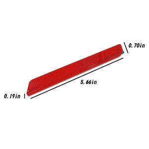 Accesorios para motocicleta Reflectores adhesivos con certificación E-mark Material ABS Ajuste universal para una conducción segura - Product Image 2