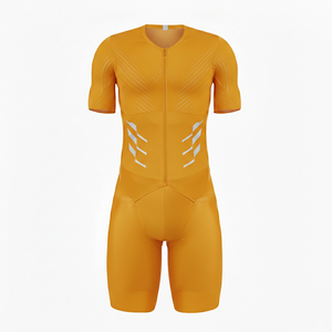 Ensemble de maillot et de short de cyclisme personnalisés OEM pour hommes, vêtements de course sur route aérodynamiques - Product Image 1
