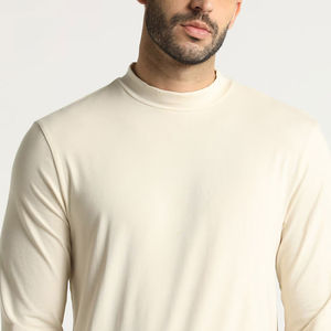 Camisetas de Manga Larga para Hombre, Nuevas para Invierno, 100% Algodón, Estilo Urbano, Cuello Redondo, Corte Regular, Ligeras, Ecológicas, para Gimnasio y Entrenamiento - Product Image 6