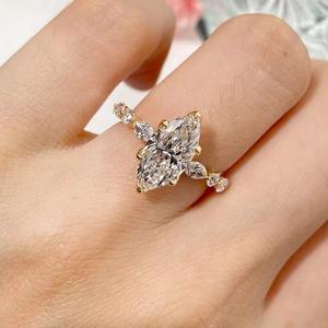 Bague élégante en diamant de laboratoire très demandée pour fiançailles, anniversaire ou cadeau, disponible pour la vente en gros - Product Image 6