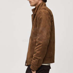 Classic Style Casual <b>Winter</b> Suede <b>Jacket</b> Stand Collar Front Windproof Breathable Durable Comfortable Construction for Daily Use - Product Image 4