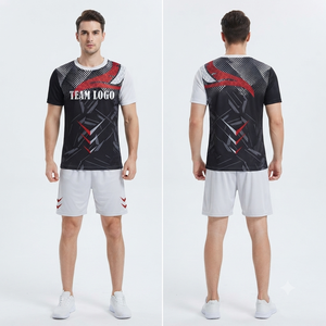 ชุดฟุตซอลพรีเมียมแบบสั่งพิมพ์ลายเอง เสื้อเจอร์ซีย์และกางเกงขาสั้นสำหรับผู้ชาย สำหรับฝึกซ้อมและการแข่งขัน - Product Image 6