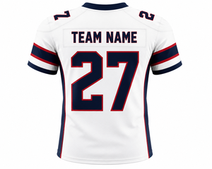Ensemble d'uniformes de football américain personnalisés |   Maillot et pantalon de football sublimés |   Fabricant de vêtements de sport avec nom et numéro d'équipe - Product Image 2