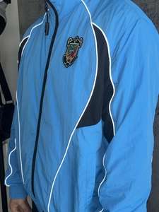 Ensemble de survêtement de maternité grande taille pour l'hiver, style streetwear, deux pièces, veste coupe-vent réfléchissante en nylon froissé et pantalon de jogging - Product Image 3