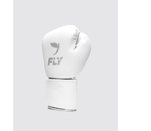 Guantes de Boxeo MMA Fly Superloop Pro X2 Blancos al por Mayor, Cuero Vacuno Auténtico, Cierre de Gancho y Bucle, Elásticos y Transpirables - Product Image 2