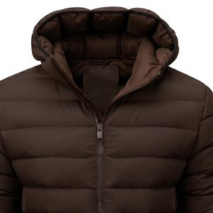 <b>Mens</b> Winter <b>Hooded</b> Bubble <b>Jacket</b> Custom Padded Puffer Coat Warm Lightweight Front Streetwear Outdoor Outerwear OEM ODM Private - Product Image 6