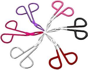 Pince à épiler professionnelle de haute qualité pour sourcils, ciseaux à épiler pour extensions de cils, en acier inoxydable, pointe inclinée, poignée confortable - Product Image 2