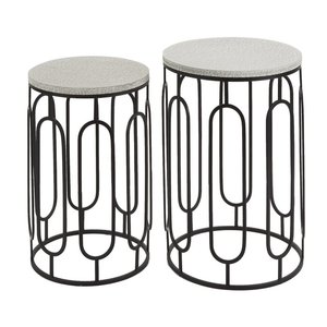 Premium Modern Accent <b>Table</b> with Transparent <b>Glass</b> Top and Decorative Metal Framework for Luxury Interiors - Product Image 6