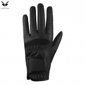 High Quality Best Sale Genuine Leather Riding Gloves Size L, Customized Logo Print Best Sale Product Horse Riding Gloves for Men - Product Image 2
