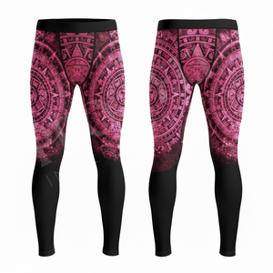 3D Printed Customized Design Sublimation Soft Durable Spandex Polyester High Waist Compression Leggings For Men's Custom Pants - Product Image 5