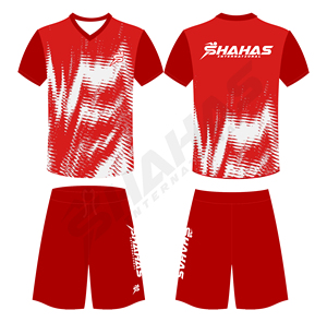 Ensemble de maillots de football personnalisés OEM à col en V, manches courtes, séchage rapide, en polyester, uniformes de football à imprimé dégradé, coupe athlétique, kits de football - Product Image 6