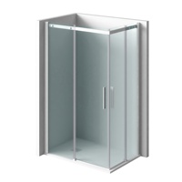 Cabine de douche élégante Base en résine Porte de douche coulissante en verre trempé de sécurité Porte de douche en verre de salle de bain de luxe