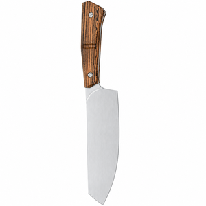 Couteaux de cuisine faits à la main avec manche en bois, lame large en acier inoxydable, couteaux de chef professionnels pour la préparation des aliments - Product Image 1