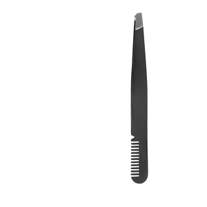 Juego de Pinzas Profesionales de Acero Inoxidable con Punta Puntiaguda para Cejas y Pestañas con Peine - Product Image 2