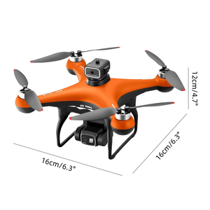 S116 Orange Beginner Drone with 2 Adjustable Electric <b>Batteries</b> 90 Degree LED Nightlight Built-In <b>Camera</b> - Product Image 3