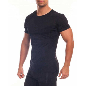 T-shirts de jogging grande taille pour hommes, coupe slim décontractée, col rond, légers, 100% coton, t-shirt pour hommes grande taille - Product Image 5