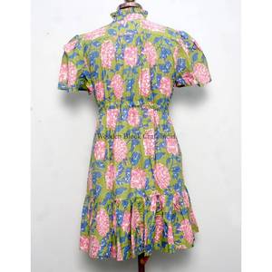 Vestidos de Playa Cortos de Verano para Mujer, Estilo Único, Hechos con Algodón Suave de Primera Calidad, Vestido de Manga Corta para Mujer - Product Image 6