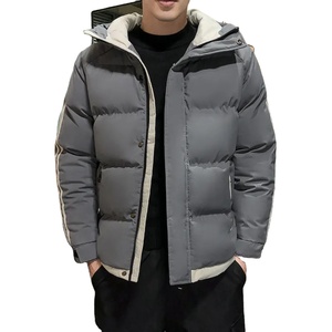 Wholesale <b>Mens</b> Windproof Puffer Jacket With Fleece Hoodie Custom Outdoor Winter Coats Puffer Jacket for <b>Men</b> - Product Image 2