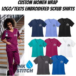 เสื้อสเวตเตอร์ขัดคอวีสำหรับผู้หญิงลายปักโลโก้ข้อความเสื้อเบลาส์หลากสีสำหรับ WW4760ออกแบบได้ตามที่ต้องการ - Product Image 5