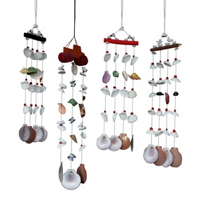 Handmade Eco-Friendly Natural Seashell Love Angel Wind Chime <b>Beaded</b> <b>Curtain</b> Living Room Decor - Product Image 6