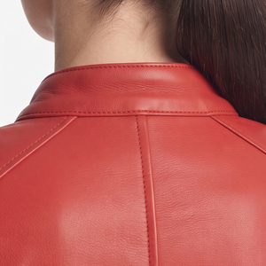 Traje de Cuero de Alta Calidad para Motociclistas, Uniforme de Cuero Genuino para Mujer, Traje de Una Pieza para Verano y Carreras - Product Image 4