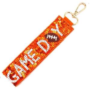 พวงกุญแจคาราบิเนอร์ลายตุ๊กตาสีชมพู รูปทรงสี่เหลี่ยมผืนผ้า ไนลอน ลายการ์ตูนคริสต์มาส ทนทาน ตะขอโลหะผสมสังกะสี - Product Image 3