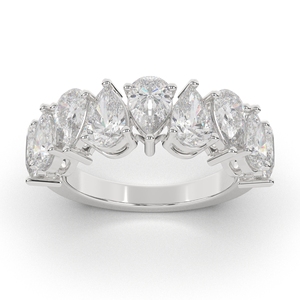 Bague en argent authentique pour femme avec diamant Moissanite, grappe multi-rangs, pour demande en mariage ou cadeau surprise - Product Image 3