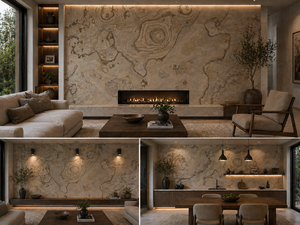 Revêtement mural flexible en pierre naturelle brun bronze, texture chaude, pour projets intérieurs et extérieurs - Product Image 1