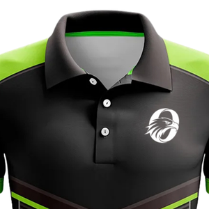 Camiseta Deportiva de Cricket Sublimada en Verde Lima y Negro para Hombre, Manga Corta, Uniforme de Equipo, Ropa para Partidos, Entrenamiento Atlético y Alto Rendimiento - Product Image 4