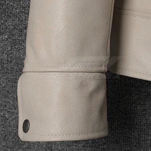 Service OEM, veste en cuir décontractée pour homme de haute qualité, fermeture éclair, design personnalisable, matériau durable, faible MOQ, veste d'hiver - Product Image 6