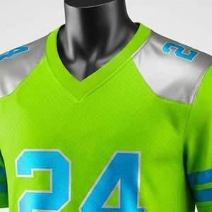 Camisetas con Logotipo Personalizado, 100% Poliéster, Impresión por Sublimación, Manga Corta, Uniforme de Fútbol Americano para Clubes - Product Image 5