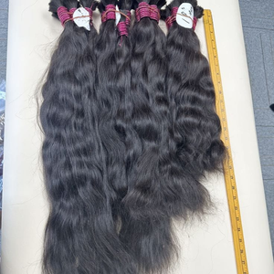 Cabello Virgen Indio Auténtico con Ondas Naturales, a Granel, Sin Procesar, con Doble Trama a Máquina para Calidad Premium al por Mayor - Product Image 2