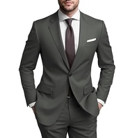 Setelan Jas Pria Berkualitas Tinggi, Custom, Grosir, Model Terbaru, Elegan untuk Pernikahan, 2-Potong, Single-Breasted, Bahan Bernapas, Celana Formal