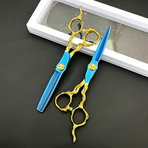 Ciseaux de barbier professionnels de 6 pouces avec logo personnalisé, outils de coiffure, ciseaux à effiler et à couper pour salon de coiffure - Product Image 5