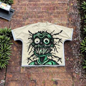 Camiseta de Hombre de Alta Calidad, 100% Algodón, Personalizada, Impresión DTG, Corte Regular, Cuello Redondo, Manga Corta, Estilo Hip Hop, Streetwear - Product Image 3