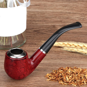 Pipe à fumer en métal de haute qualité, portable, résistante à la chaleur, design compact, facile à nettoyer, pour le tabac - Product Image 2