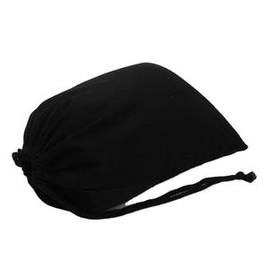 Impression personnalisée personnalisée de haute qualité écologique Nature Pure Black Canvas Cotton Drawstring Bag Sac à poussière Cadeau promotionnel - Product Image 2