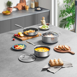 Premium Stainless Steel Sauce <b>Pan</b> With Glass Lid For Modern Kitchen Cooking And Daily Food Preparation - Product Image 2