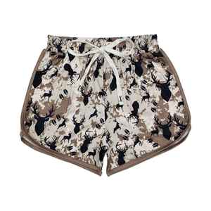 Shorts de Mujer con Estampado de Ciervo, Cintura con Cordón, Estilo Casual, Transpirables, de Poliéster Tejido - Product Image 4