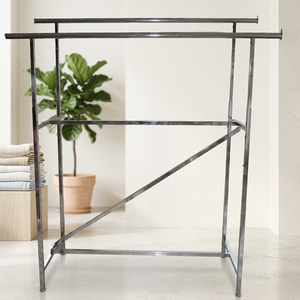 Bros Display Retail Clothing Rack Customized Removable Luxury Foldable Portable Garment Organizer Metal Vietnam Factory OEM - Product Image 4