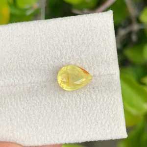 Zafiro Amarillo Natural, Corte Pera, Gema Suelta, Piedra Preciosa Premium de Cloud19Gemstones Wholesale - Product Image 5