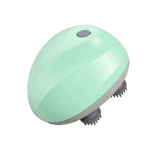 Portable <b>Silicone</b> <b>Waterproof</b> Head Scalp Massager Reverse Forward Rotation With Long Battery Life for Fatigue Relief - Product Image 4