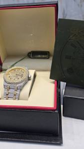 Montres mécaniques automatiques de luxe numériques pour le monde des affaires, avec diamants Moissanite, boîtier en cristal saphir, cadran à aiguilles, étanches 10 bars - Product Image 4